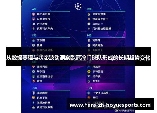 从数据赛程与状态波动洞察欧冠冷门球队形成的长期趋势变化 从数据赛程与状态波动洞察欧冠冷门球队形成的长期趋势变化